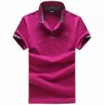 2019U new hugo boss hommess polo tee shirt cotton discount 660 pourpre